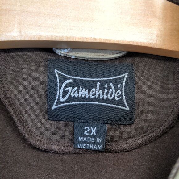 Gamehide Men's Jacket Brown Camouflage Plus Size 2X Long Sleeve - Picture 10 of 14